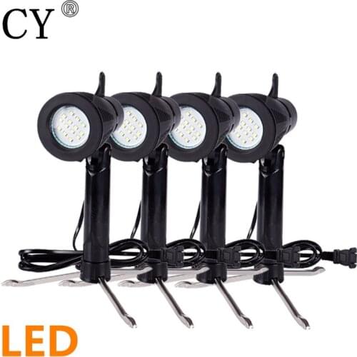 New 4pcs 6w 5500k LED Table Light Photography Studio Kit with stand for shooting table light tent