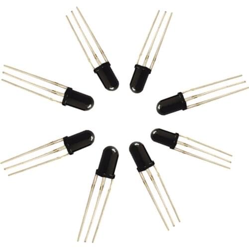 Wholesale diameter 3mm 5mm remote receiver diode LED diode work 10meters or above ,500pcs/lot