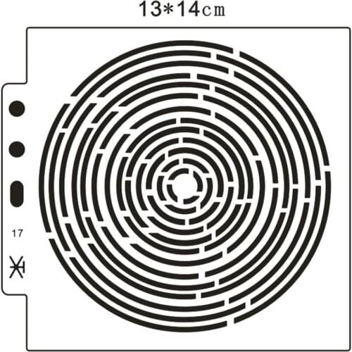 Wholesale maze shield DIY cake scrapbook stencils hollow Embellishments printing lace ruler Valentines Day