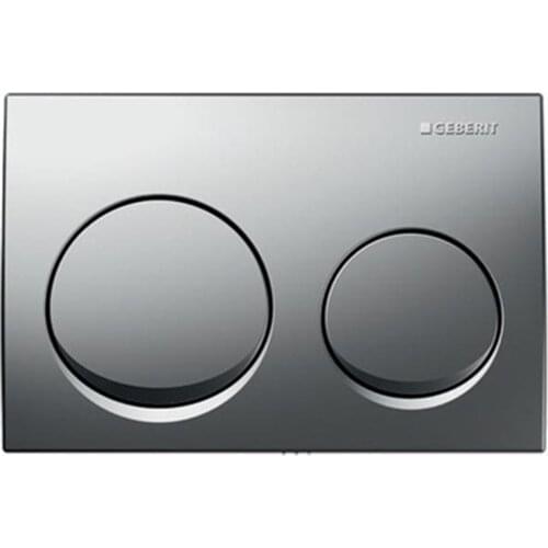 Geberit ALPHA10 Control Panel, 2 Stage For Discharge, Matte Chrome-115.040.46.1 Closet Push Button