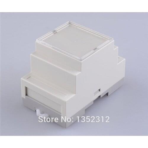 87*60*53mm 10pcs/lot plastic box controller din rail enclosure switch control box electronics ABS fireproof enclosure