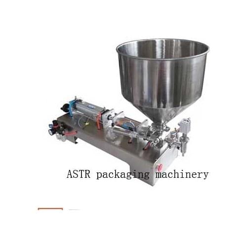 Filling machine Single nozzle Paste small hopper Rotary Valve range 10-300ml quantitative bottle filling and packaging equipment