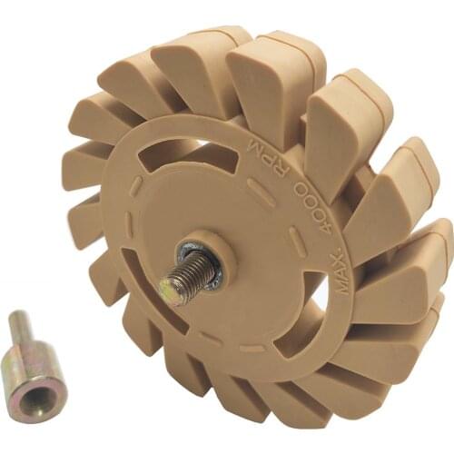 99mm Rubber Eraser Wheel For Remove Car Glue Adhesive Sticker Pinstripe Decal Graphic Auto Repair Paint Tool E30