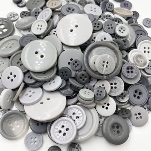Gray 50 Gram DIY Making Hand Knitting dolls clothing Buttons Resin Promotions Mixed Sewing Scrapbook PH232