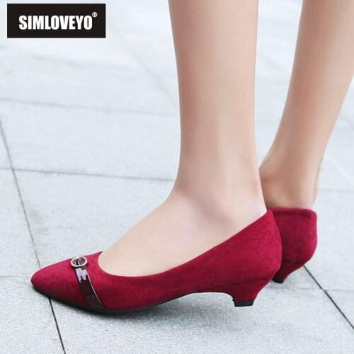 SIMLOVEYO Low-heeled Shoes