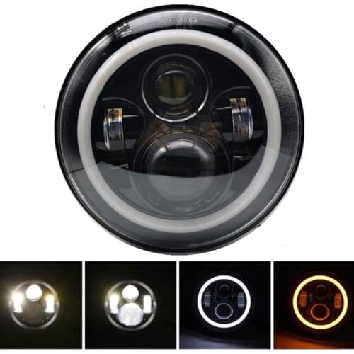 7'' LED Car Motorcycle Headlight Off road 4X4 H4 Headlamp for Honda for YAMAHA v-star Royal Star Road Star for Harley