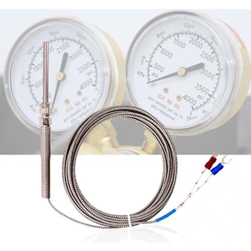 New 1/2/3/4/5m K-Type Thermocouple 30mm Probe Temperature Sensor Meter M8 Thread