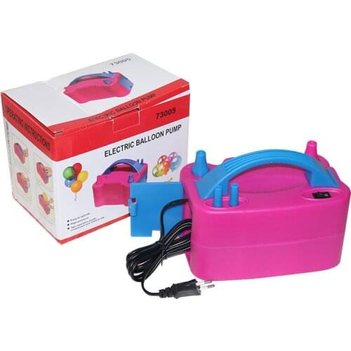 220V AC Electric Balloon Inflator Pump Double Hole Inflatable Air Balloon Pump Fast Aerated Tool Portable Air Blower