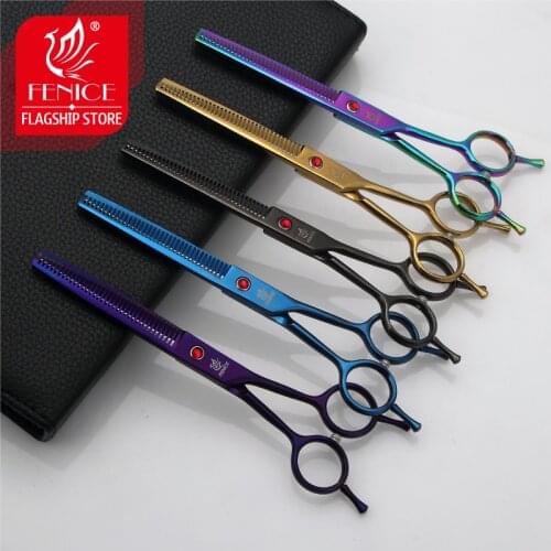 Fenice 6.5 inch Professional Pet Dog Grooming Scissors Thinning Shears Thinning Rate about 25-30