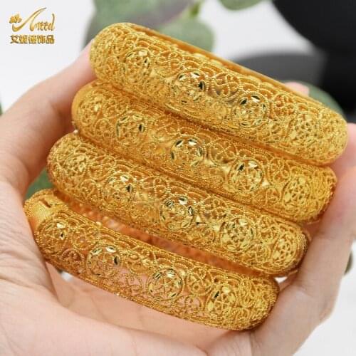 ANIID Bracelets Bangles Charm Women Jewelry Gold Custom Wholesale Designer 24K Plated Chain Femmes Adjustable Luxury