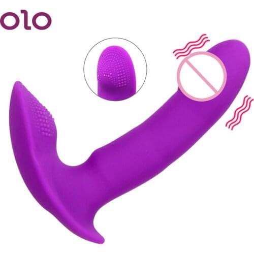 OLO Wearable Dildo Anal Vibrator Vaginal Massage G Spot Vibrator Clitoris Stimulator Female Masturbation Sex Toys for Woman