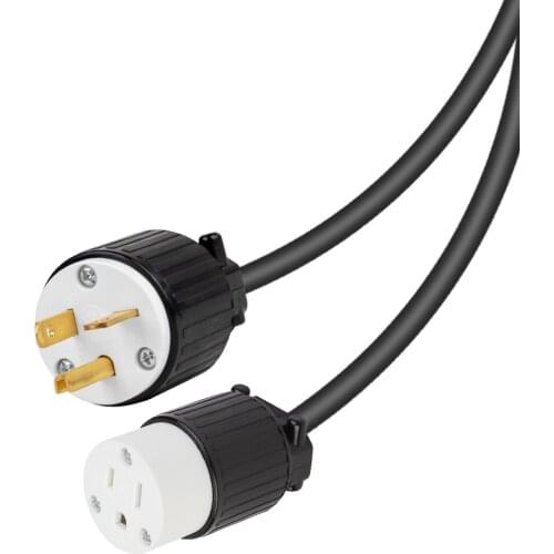JORINDO NEMA 5-20P to 5-15R Male to female power cable ，20A a industrial AC plug to 3 hole 15A socket power adapter