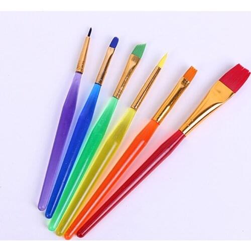 Craft Brush Set Detail Paint Brushes Decorating Brush Set for Face Paint Cake Food Cream Ice Fondant DIY