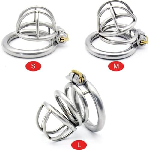 Stainless Steel Male Chastity Device cock cage Chastity Belt Penis Ring with Stealth New Lock Adult Belt Sex Toy For Men A231