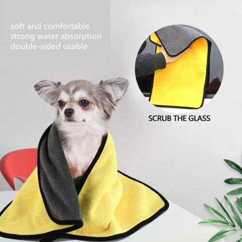 New Absorbent Towels for Dogs Cats Fashion Bath Towel Nano Fiber Quick-drying Bath Towel Fiber Dogs Cat Bath Towels Pet Supplies