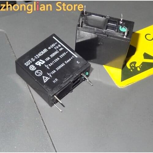 100PCS/LOT ORIGINAL RELAY SDT-S-124DMR 24VDC DC24V 10A4 PIN COMPONENTS NEW GENUINE