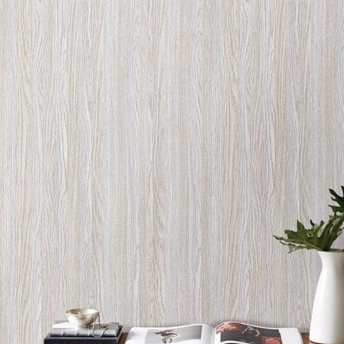 ABSF Self Adhesive Wallpaper Wood Grain Effect Waterproof Thick PVC Wallpaper Peel Stick Rolling Paper