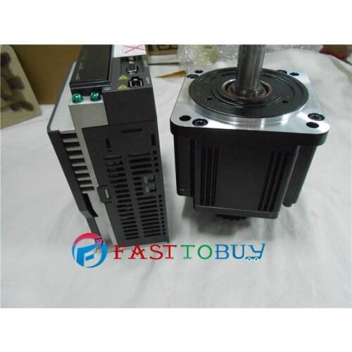 CNC 5.5KW AC Servo Motor Drive kits Delta 220V 35.01NM 1500r/min 180mm Keyway brake with 3M cable ECMA-FA1855S3+ASD-A2-5523-M