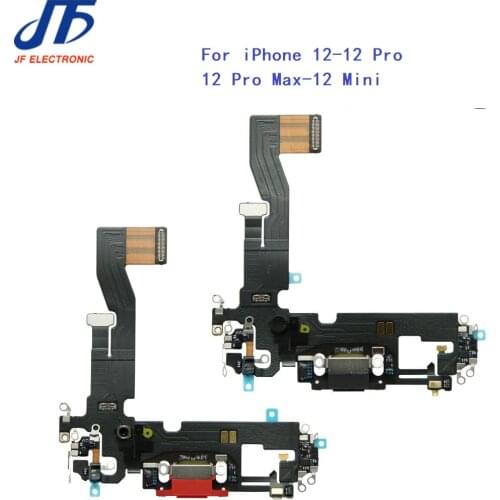NEW Charging Flex For iPhone 12 Pro Max Mini USB Charger Port Dock Connector With Mic Flex Cable Replacement