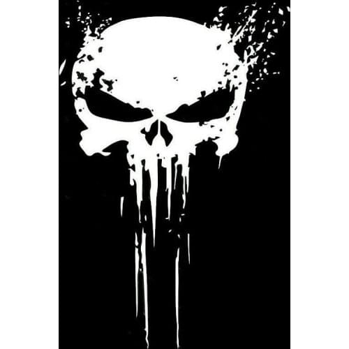 Scary Skull Blood Pattern High Quality Fashion Car Decal Personalized Pvc Waterproof Car Window Sticker Black/white, 15cm*10cm