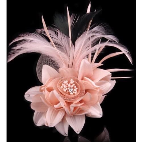 Handmade Cloth Art Fabric Lace Hat Pin Flower Wedding Jewelry Accessories Corsage Brooch Gift For Her Sale