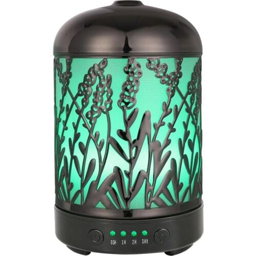 Ultrasonic Humidifier Aromatherapy Diffuser Aroma Electric 7 Colors Change Lamp Diffuser 100ml air vaporizer Mist Maker For Home