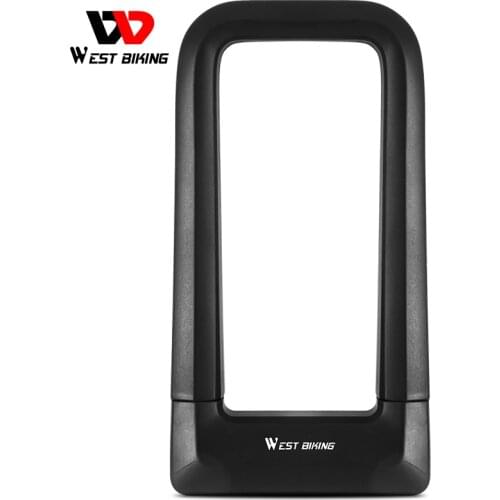 WEST BIKING Anti-theft Bicycle U Lock Safety MTB Road Bike Wheel Cable Lock Motorcycle Scooter Cycling Lock Bicycle Accessories