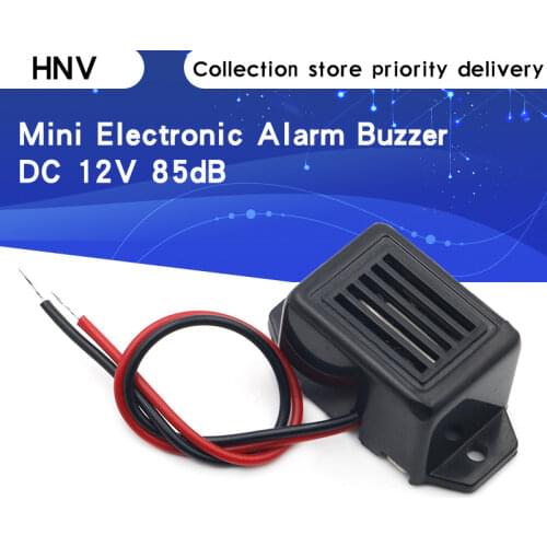 Alarm Buzzer DC 12V 85dB Mini Electronic Alarm Buzzers Constant Tone