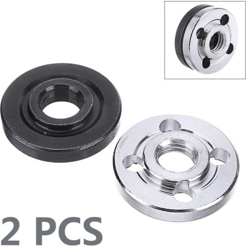 2pcs/set Outer Lock Nut Inner Flange For 9523/6-100 Angle Grinder Motor Rotor Replacement Parts Plywood Mill Angle Grinder Parts