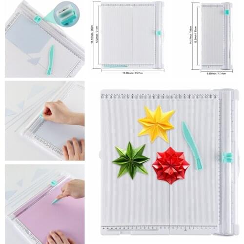35.5x35.5cm Foldable Trim And Score Board Paper Card Cutting Mat For Boxes Invitation Envelopes Cover Of Book Making DIY Tools