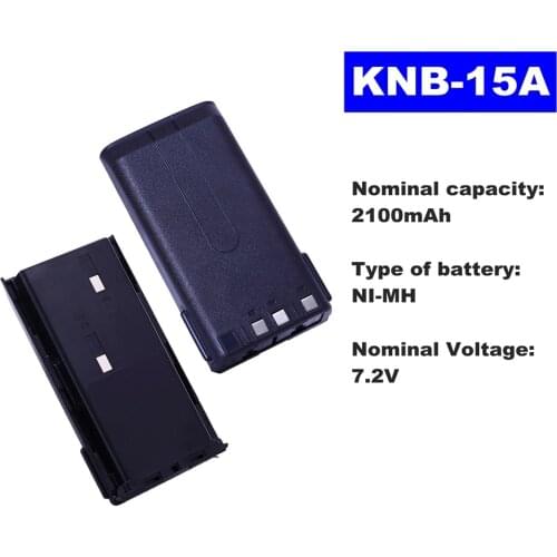 7.2V 2100mAh NI-MH Radio Battery KNB-15A For Kenwood Walkie Talkie TK-2107/3107/2100 TK-278/378G TK260/370/272 Two Way Radio