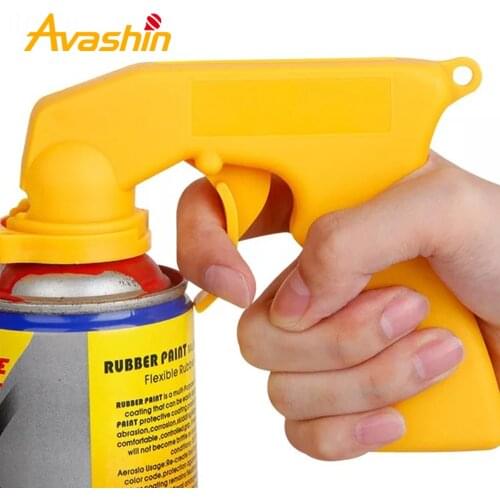Spray Adapter Paint Care Aerosol Spray Gun Handle with Full Grip Trigger Locking Collar Car Maintenance Repair Paint Tool