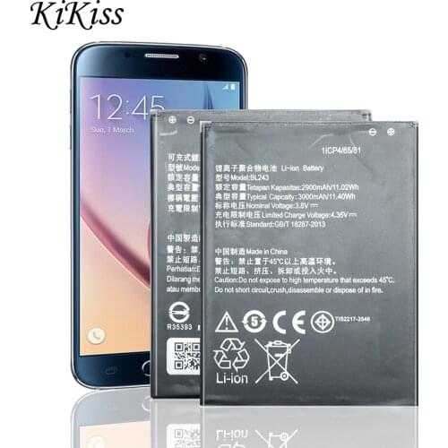 BL 243 BL243 Mobile Phone Battery For lenovo Lemon K3 Note K3Note K50-T5 A7000 A5500 A5600 A7600 2900mAh