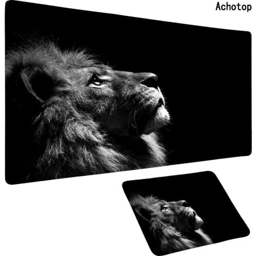 Cool King Lion 900X400mm Computer Gaming Mouse Pad XXL Large Rubber Mousepad Locking Edge Laptop Notebook Keyboard Mat for LOL