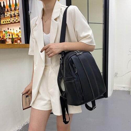 CGCBAG 2021 Fashion Simple Women Backpack Harajuku High Quality Shoulder Bag Female Waterproof Travel Bag Student School Bag