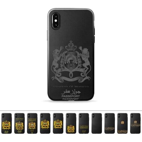 Morocco Flag Coat Of Arms Symbol Phone Case for iPhone 11 12 6 7 8 Pro X XS Max XR Plus Silicone Soft TPU Funda Cover