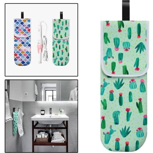 Travel Water-resistant Neoprene Curling Iron Holder Bag Carrying Case Storage Bag Pouch for Straightener Curler