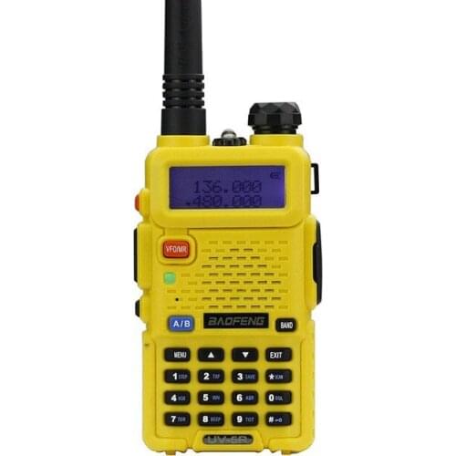 Pofung/BaoFeng UV-5R Two-Way Radio *YELLOW* 136-174/400-480Mhz, Earphone included