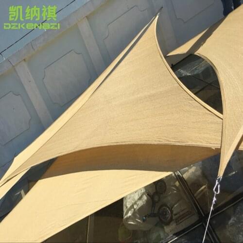 3 x 3 x 3 M/PCS 95% shading HDPE net Triangular Sun Shade Sail with Arc edge design used as garden net awning