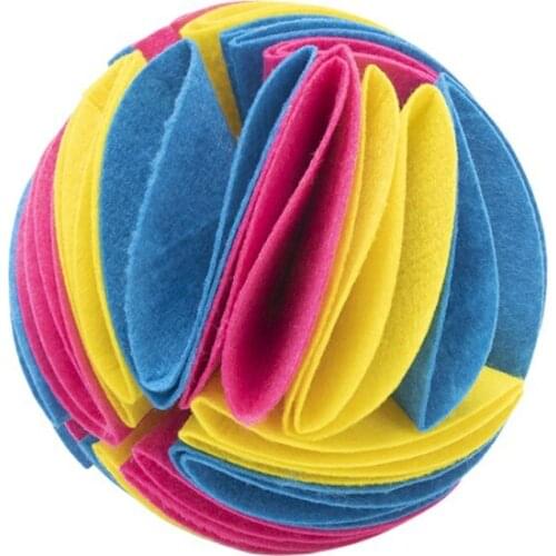 Pet Dog Snuffle Ball Puzzle Toys Increase IQ Slow Dispensing Feeder Cat Training Games Feeding Food Intelligence Toys Hot Sell