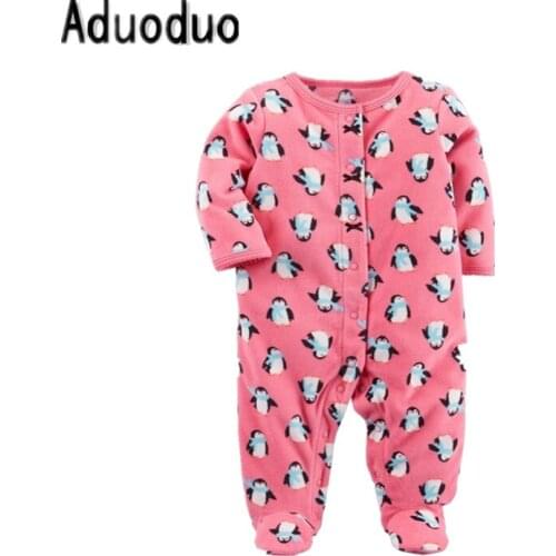 2018 Original New Arrival One-Piece Baby Boys Girls Snap-Up Sleep & Play Bodysuit Clothing Newborn 3m -12m pajamas
