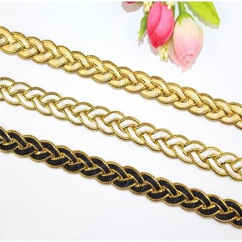 4Styles Gold White Lace Ribbon Soft Net Lace Trim Fabric For Sewing Accessories Wedding Party Supplies DIY Decoration 4Yards