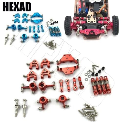 For Wltoys 1/28 P929 P939 K979 K989 K999 K969 RC Car Crawler Metal Full Set Shock Absorber Upgrade Parts