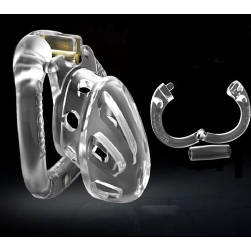 Male small large plastic Open long short Chastity cage Device penis ring lock bondage restraint sex toys for man