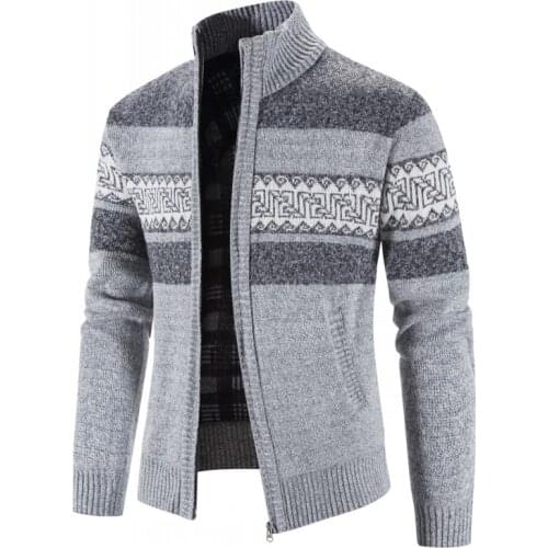 2021 New Mens Sweaters Autumn Winter Warm Cashmere Wool Zipper Cardigan Sweaters Man Casual Knitwear Sweatercoat male clothe