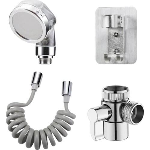 New Bathroom Faucet External Shower Handheld Sprayer Basin Faucet For Hair Washing Water Saving Flexible Tap Extension Kit Set