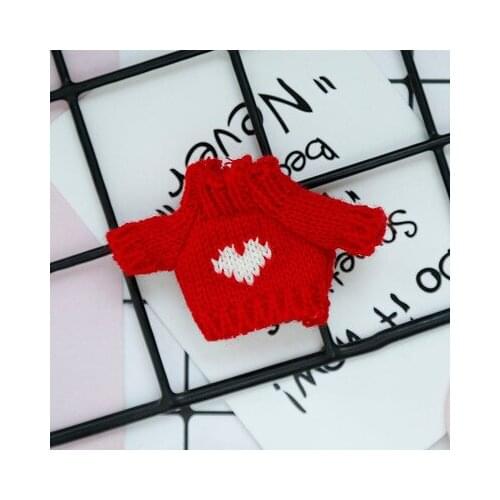 OB11 doll dress size Molly Body9 GSC Can wear fashionable festive New Year sweater coat scarf Christmas neck wool hat and so on