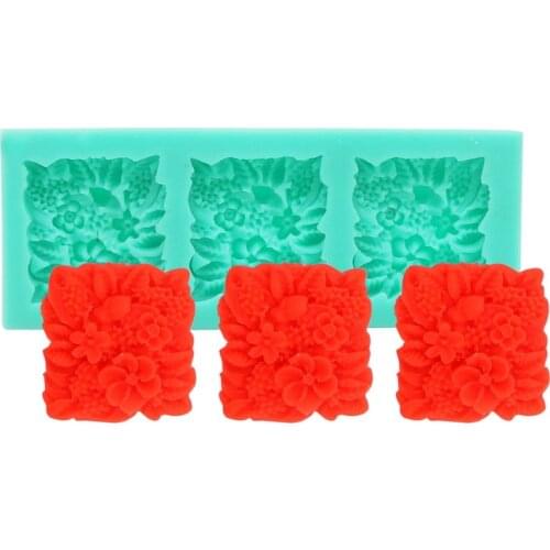 Mijiang Flower Silicone Cake Mould DIY Fondant Cake Decorating Tools Confeitaria Chocolate Sugarcraft Soap Cookie Mould MX75