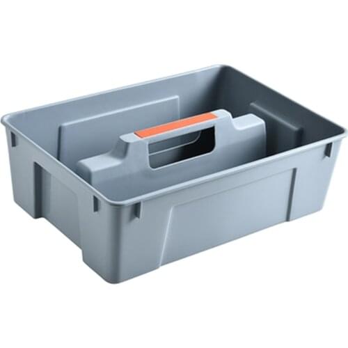 2 Dividers Tool Storage Box Portable Plastic Hardware Toolbox with Handle Multifunction for Home Kitchen Living Room T3EC