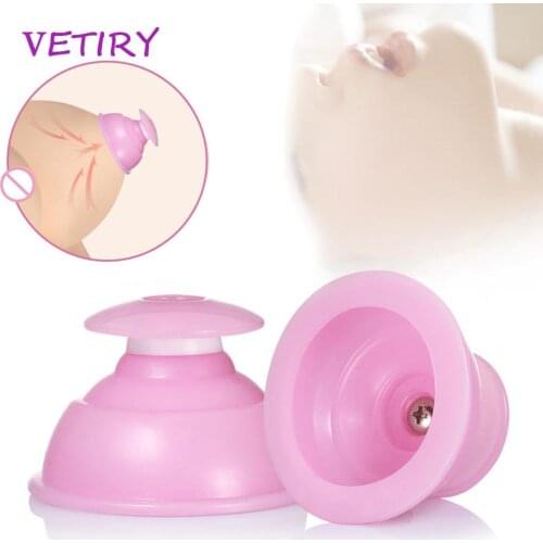 Female Breast Enlarger Pump Stimulator Breast Nipple Sucker 2Pcs Nipple Clamp Dual Suction Cup Breast Massage Sex Toys For Woman